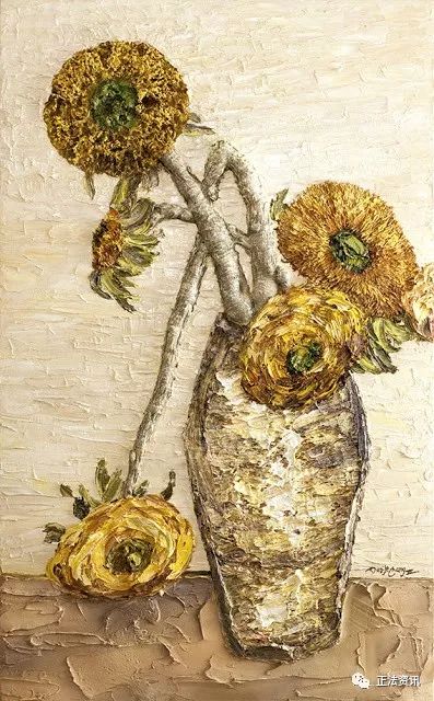 第三世多杰羌佛油画作品《向日葵》